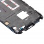 Frente Vivienda LCD marco del bisel de la placa para HTC Uno X (Negro)