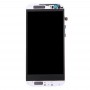 LCD ეკრანზე და Digitizer სრული ასამბლეის Frame & Front მინის ობიექტივი Cover for HTC One M8 (Top + ქვედა) (თეთრი)