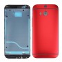 מלאה והשיכון Cover (Frame LCD מכסה טיימינג Bezel פלייט + כריכה אחורית) עבור HTC One M8 (אדום)
