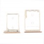 SD Card Tray + SIM ბარათის Tray for HTC 10 / One M10 (Gold)