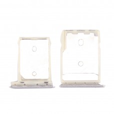 SD Karten-Behälter + SIM-Karten-Behälter für HTC 10 / One M10 (Silber)