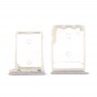 Vassoio di carta di deviazione standard + SIM vassoio di carta per HTC 10 / Un M10 (Silver)