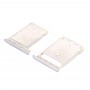 SD Karten-Behälter + SIM-Karten-Behälter für HTC 10 / One M10 (Silber)