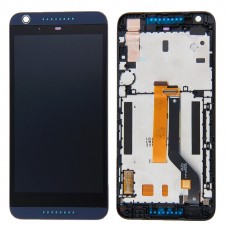 液晶屏和数字转换器完全组装与框架适用于HTC Desire 626（深蓝色）