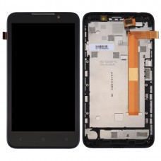 Pantalla LCD y digitalizador Asamblea con marco completo para HTC Desire 516/316 (Negro) 