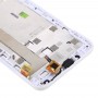 HTC Desire 516/316 LCD képernyő és digitalizáló Teljes Szerelés keret (fehér)