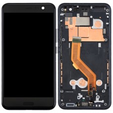 液晶屏和数字转换器完全组装与框架HTC U11（黑色）