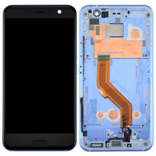 LCD Screen and Digitizer Full Assembly with Frame for HTC U11(Blue)
