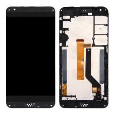 LCD Screen and Digitizer Full Assembly with Frame & Top + Lower Bottom Glass Lens Cover for HTC Desire 530 (Grey) 