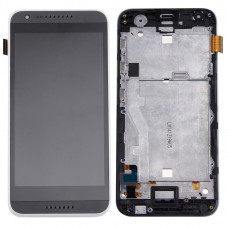 Originální LCD displej a digitizér Full Montáž s Rám pro HTC Desire 620 (Black) 