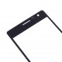 Front Screen Outer стъклени лещи за Nokia Lumia 730 (черен)