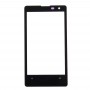 Ekran zewnętrzny przedni szklany obiektyw dla Nokia Lumia 1020 (czarny)