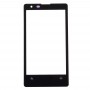 Ekran zewnętrzny przedni szklany obiektyw dla Nokia Lumia 1020 (czarny)