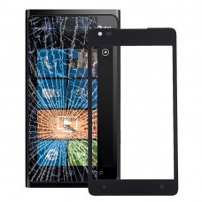 Obiettivo dello schermo anteriore vetro esterno per Nokia Lumia 900 (nero) 