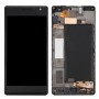 LCD-Bildschirm und Digitizer Vollversammlung mit Rahmen für Nokia Lumia 735 (schwarz)
