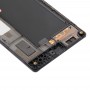 Ekran LCD Full Digitizer Montaż z ramą dla Nokia Lumia 735 (czarny)