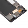 Pantalla LCD y digitalizador Asamblea con marco completo para Nokia Lumia 735 (Negro)