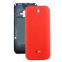 Color sólido de plástico de la batería cubierta trasera para Nokia 225 (rojo)