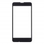 Obiettivo dello schermo anteriore vetro esterno per Nokia Lumia 630 (nero)