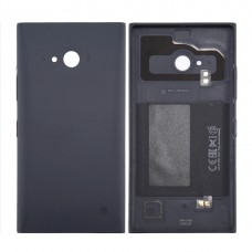 Solid Color NFC Battery Back Cover for Nokia Lumia 735 (Black)