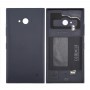 მყარი ფერადი NFC Battery დაბრუნება საფარის for Nokia Lumia 735 (Black)