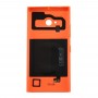 צבע NFC Solid סוללה חזרה כיסוי עבור Nokia Lumia 735 (אורנג ')