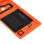 צבע NFC Solid סוללה חזרה כיסוי עבור Nokia Lumia 735 (אורנג ')