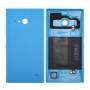 para Nokia Lumia 735 NFC color sólido batería cubierta trasera (azul)