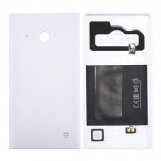 Solid Color NFC Battery Back Cover за Nokia Lumia 735 (бял)