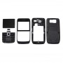Full Cover Kryt (Přední kryt + střední rám Rámeček + baterie Zadní kryt + klávesnice) pro Nokia E63 (Černý)