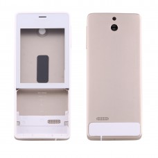 Full Housing Cover (Front Cover + Battery Back Cover) for Nokia 515(Gold) 