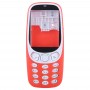 Полное собрание Крышка корпуса с клавиатурой для Nokia 3310 (красный)