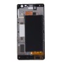 წინა საბინაო LCD ჩარჩო Bezel Plate for Nokia Lumia 730 (Black)