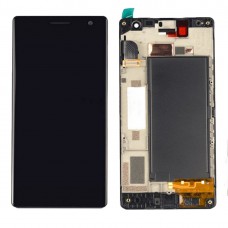 ЖК-екран і дігітайзер Повне зібрання з рамкою для Nokia Lumia 730