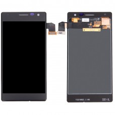 LCD екран и Digitizer Пълното събрание за Nokia Lumia 730 (черен)