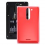 Dual SIM Battery Back Skal till Nokia Asha 502 (röd)