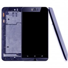 Ekran LCD Full Digitizer Montaż z ramą dla ASUS Zenfone selfie ZD551KL Z00UD (czarny)