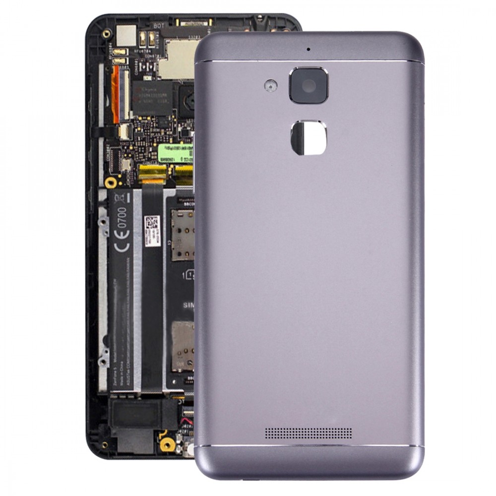 Aluminium Alloy Back Battery Cover for ASUS ZenFone 3 Max / ZC520TL(Black)