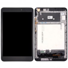 LCD képernyő és digitalizáló Teljes Szerelés Frame Asus Memo Pad 8 / ME581CL / ME581 (fekete) 
