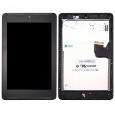 LCD obrazovka a digitizér Full Montáž s Rám pro Asus Fonepad 7 / ME372CG / ME372 K00E (Black) 