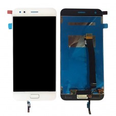 LCD ეკრანზე და Digitizer სრული ასამბლეის მთავარი ღილაკი Asus ZenFone 4 / ZE554KL (თეთრი)