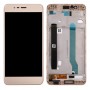 LCD Screen and Digitizer Full Assembly with Frame for Asus ZenFone 3 Max / ZC520TL / X008D(Gold)