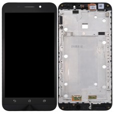LCD képernyő és digitalizáló Teljes Szerelés Frame Asus ZenFone Max / ZC550KL / Z010DA (fekete)