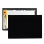 LCD ეკრანზე და Digitizer სრული ასამბლეას Asus ZenPad 10 Z300M / P021 (ყვითელი Flex Cable Version) (შავი)
