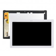 LCD ekraan ja Digitizer Full Assamblee Asus ZenPad 10 Z300M / P021 (Kollane Flex kaabel versioon) (valge)