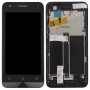 LCD Screen and Digitizer Full Assembly with Frame for Asus Zenfone C ZC451CG(Black)