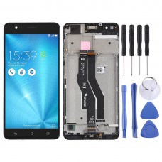 LCD Screen and Digitizer Full Assembly with Frame for Asus Zenfone 3 Zoom ZE553KL(Black) 