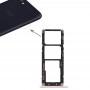 2 SIM-kort fack + Micro SD Kort fack för Asus ZenFone 4 Max ZC520KL (Guld)