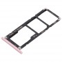 2 SIM-kort fack + Micro SD Kort fack för Asus ZenFone 4 Max ZC520KL (Rose Gold)