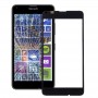 Frontscheibe Äußere Glasobjektiv für Microsoft Lumia 640 (Schwarz)